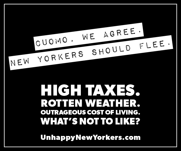 Cuomo, we agree. Its time to flee.